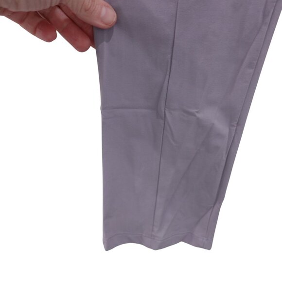 NWT Patricia Pepe Zipper Front Pleated Trouser Pants Sz 1 Lavender Gray Skinny - Picture 4 of 10
